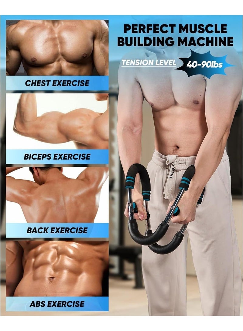 ARNOTEC The ultimate arm trainer. Adjustable chest expander, arm exerciser. Shoulder muscle training fitness equipment, upper body strength training machine. Portable spring resistance home fitness equipment. - Image 4